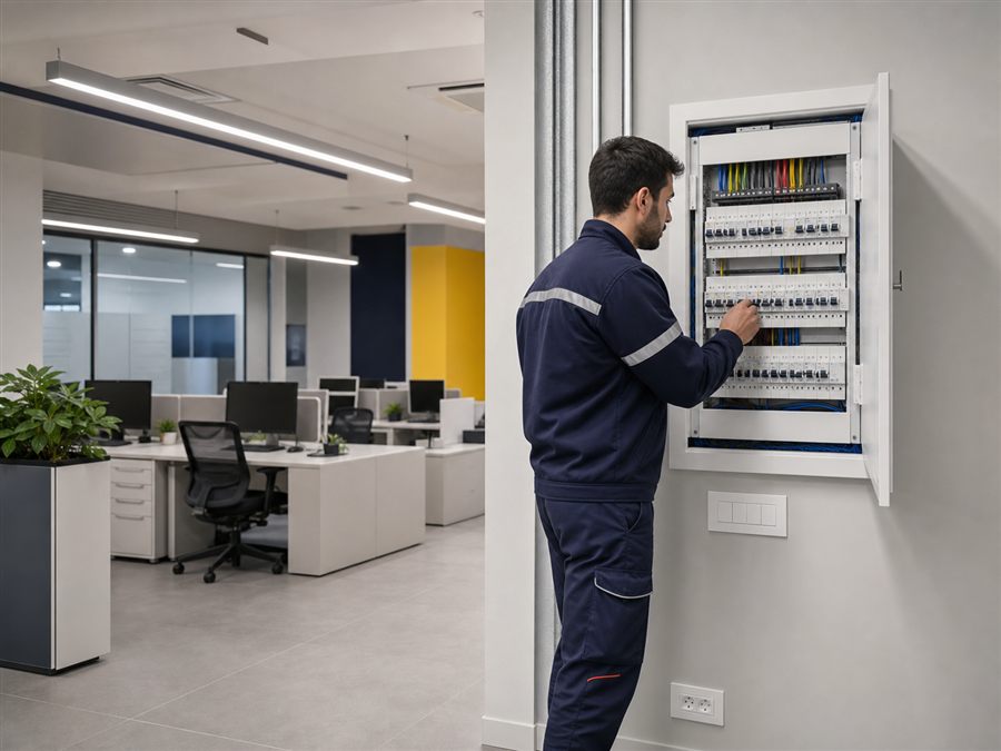 Adeguamento impianto elettrico per uffici