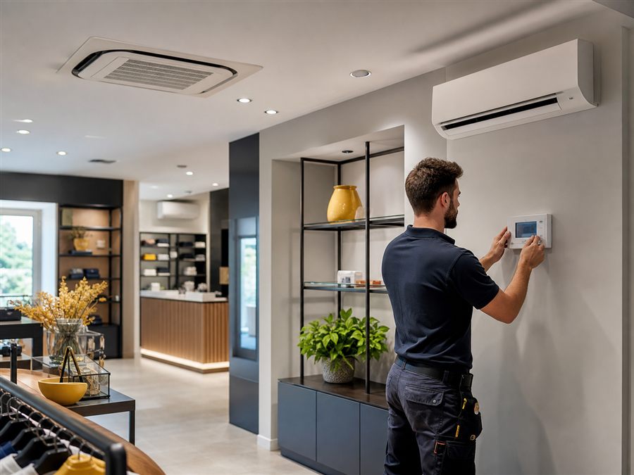 Climatizzazione multizona per attività commerciale